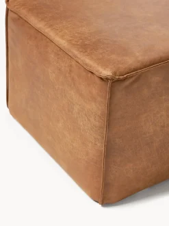 Banco tapizado en cuero reciclado Sanja