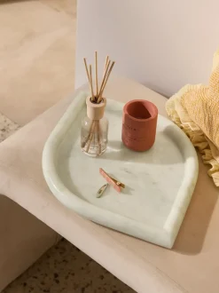 Bandeja decorativa de mármol Maba