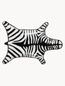 Bandeja decorativa de porcelana Zebra