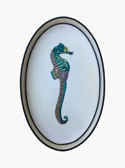 Bandeja decorativa pintada a mano Fauna