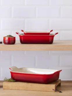 Bandeja rectangular de gres Tradition