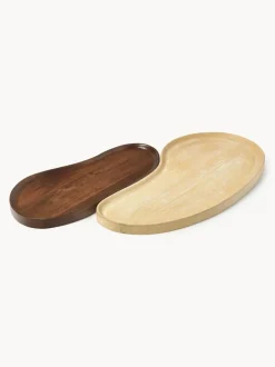 Bandejas decorativas de madera de mango Oda, 2 uds.