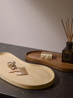 Bandejas decorativas de madera de mango Oda, 2 uds.