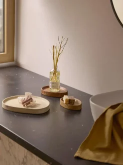 Bandejas decorativas de madera de mango Oda, 3 uds.