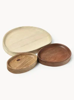 Bandejas decorativas de madera de mango Oda, 3 uds.