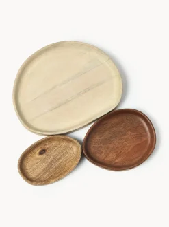 Bandejas decorativas de madera de mango Oda, 3 uds.