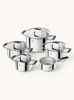 Batería de cocina de acero inoxidable Poletto, 5 pzas.