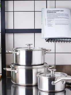 Batería de cocina de 3 capas KitchenAid, 7 pzas.