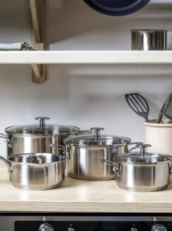 Batería de cocina KitchenAid, 7 uds.