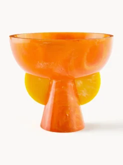 Bol decorativo artesanal en look mármol Como