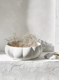 Bol decorativo de gres grande Valerian