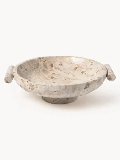 Bol decorativo de mármol Fossil, 10 cm