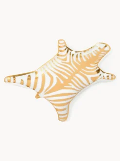 Bol decorativo de porcelana con oro Zebra
