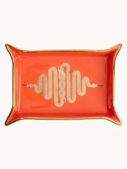Bol de porcelana con oro Snake