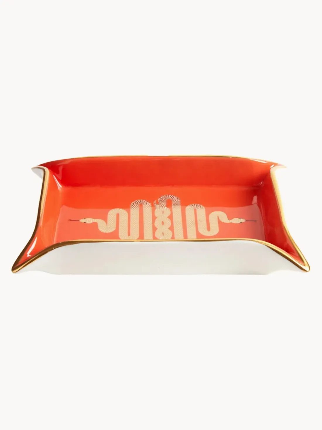 Bol de porcelana con oro Snake