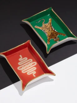 Bol de porcelana con oro Snake