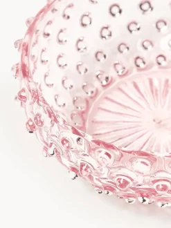 Bol de vidrio soplado Hobnail