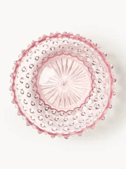 Bol de vidrio soplado Hobnail