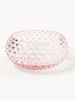 Bol de vidrio soplado Hobnail