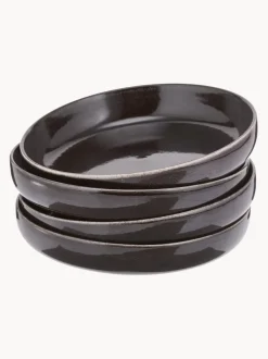 Boles artesanales Nordic Coal, Ø 22 cm, 4 uds.