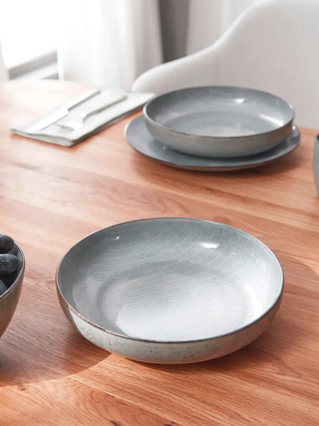 Boles artesanales Nordic Sea, Ø 22 cm, 4 uds.