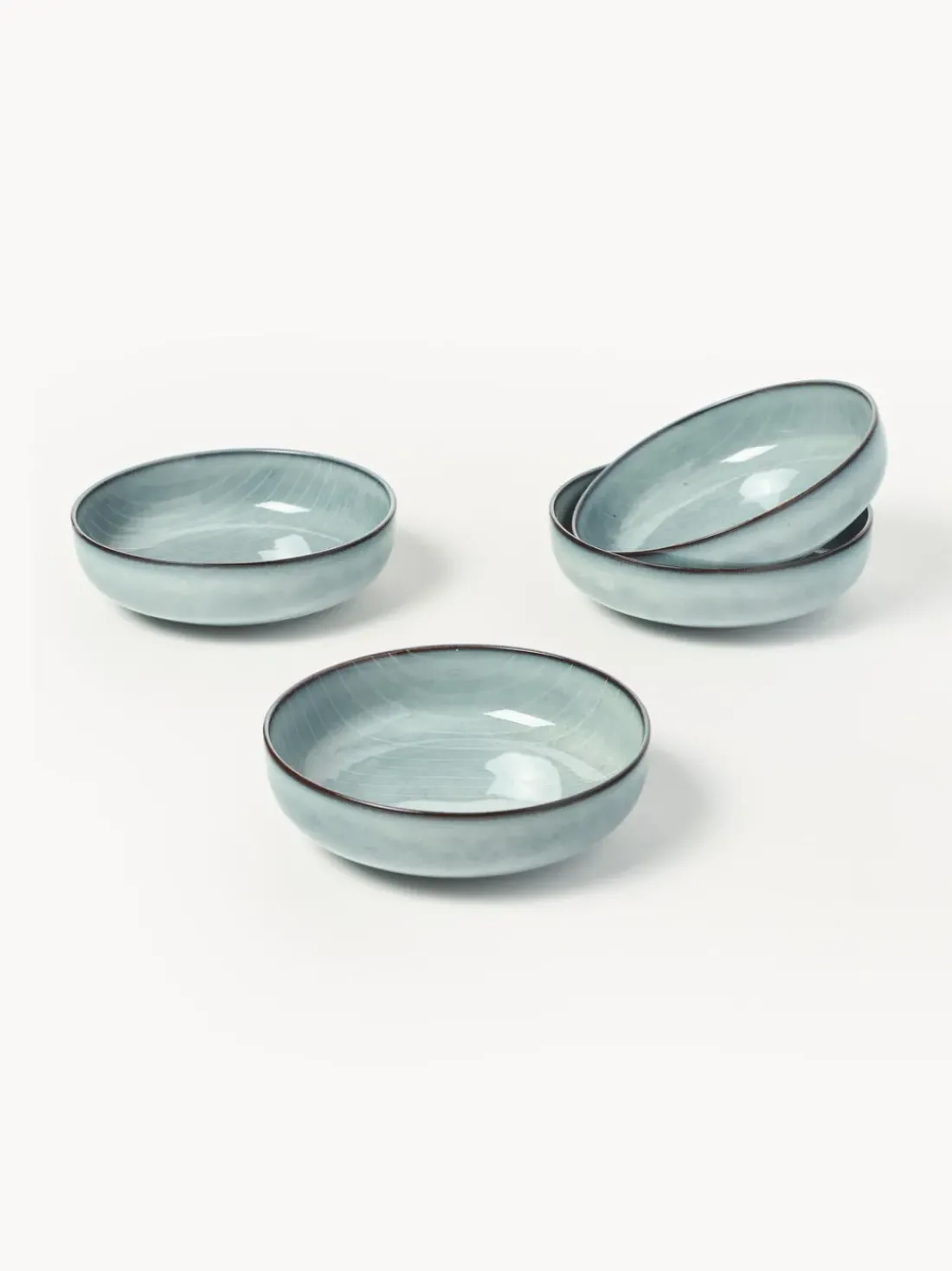 Boles artesanales Nordic Sea, Ø 17 cm, 4 uds.