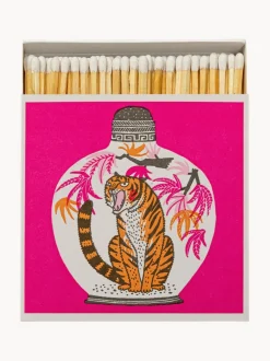 Caja de cerillas de diseño Farmer Tiger