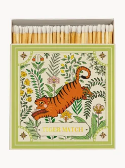 Caja de cerillas de diseño Green Tiger