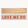 Caja de cerillas de diseño Love Me Do