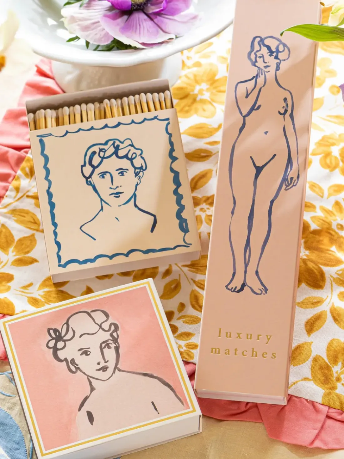 Caja de cerillas de diseño Nude Luxury