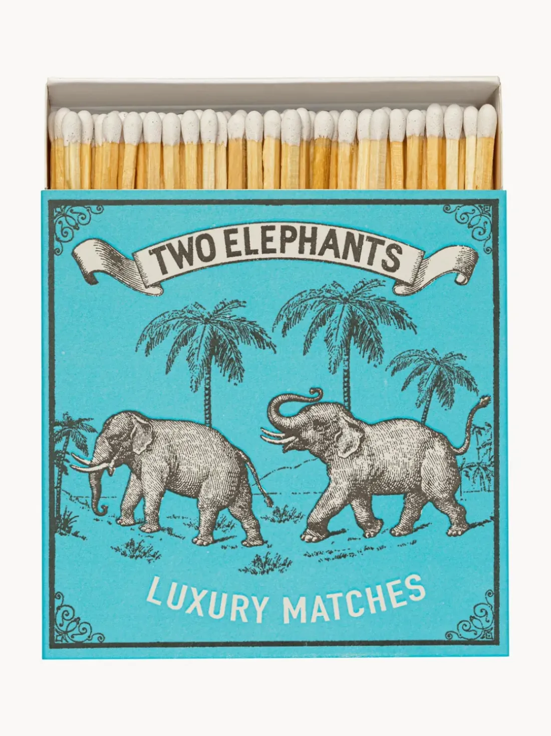 Caja de cerillas de diseño Two Elephants