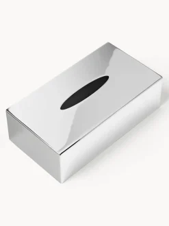Caja de pañuelos de metal Halston
