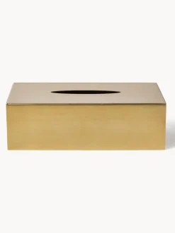 Caja de pañuelos de metal Halston
