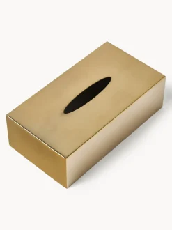 Caja de pañuelos de metal Halston