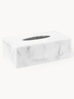 Caja de pañuelos en look mármol Kyle