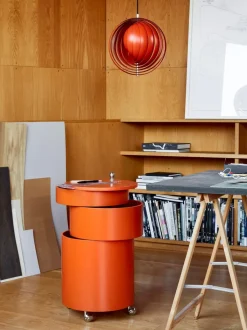 Cajonera redonda de diseño Verner Panton Barboy