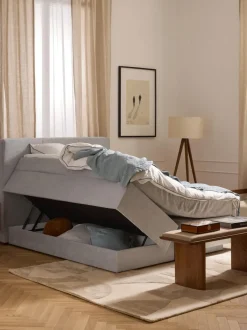 Cama continental con espacio de almacenamiento Oberon