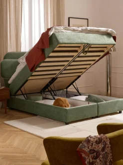 Cama continental con espacio de almacenamiento Enrica