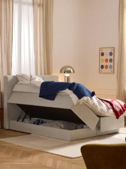 Cama continental con espacio de almacenamiento Oberon