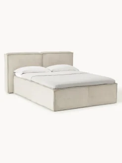 Cama continental de pana Lennon