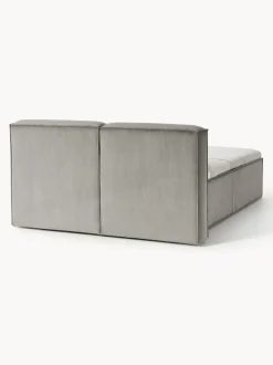 Cama continental de pana Lennon