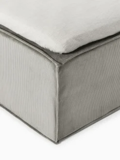 Cama continental de pana Lennon