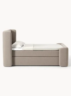 Cama continental en tejido bouclé Perla