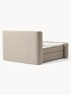 Cama continental en tejido bouclé Perla