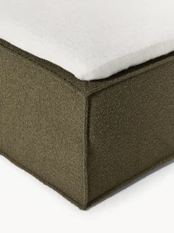 Cama continental en tejido bouclé Lennon