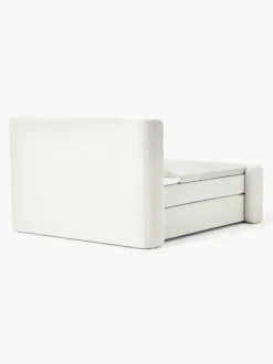 Cama continental en tejido bouclé Perla