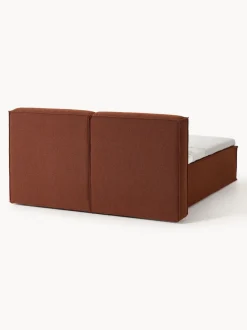 Cama continental en tejido bouclé Lennon
