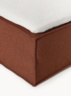 Cama continental en tejido bouclé Lennon