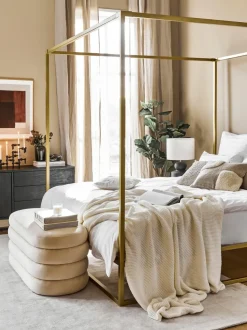 Cama de metal con dosel Belle