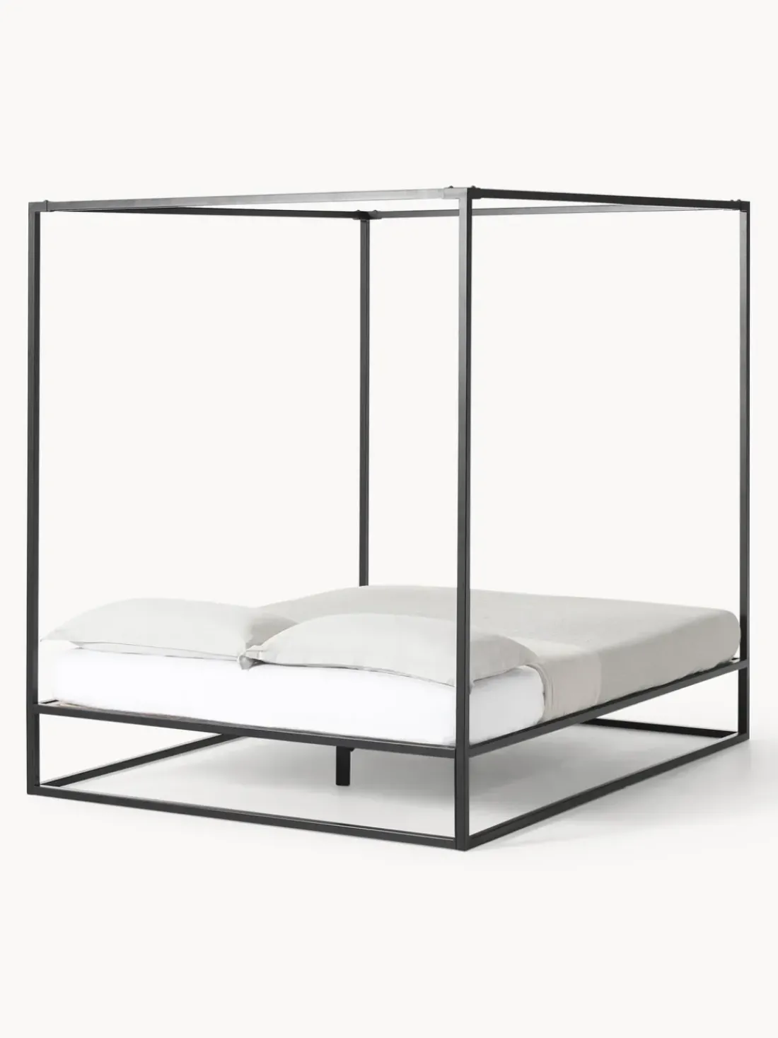 Cama de metal con dosel Belle